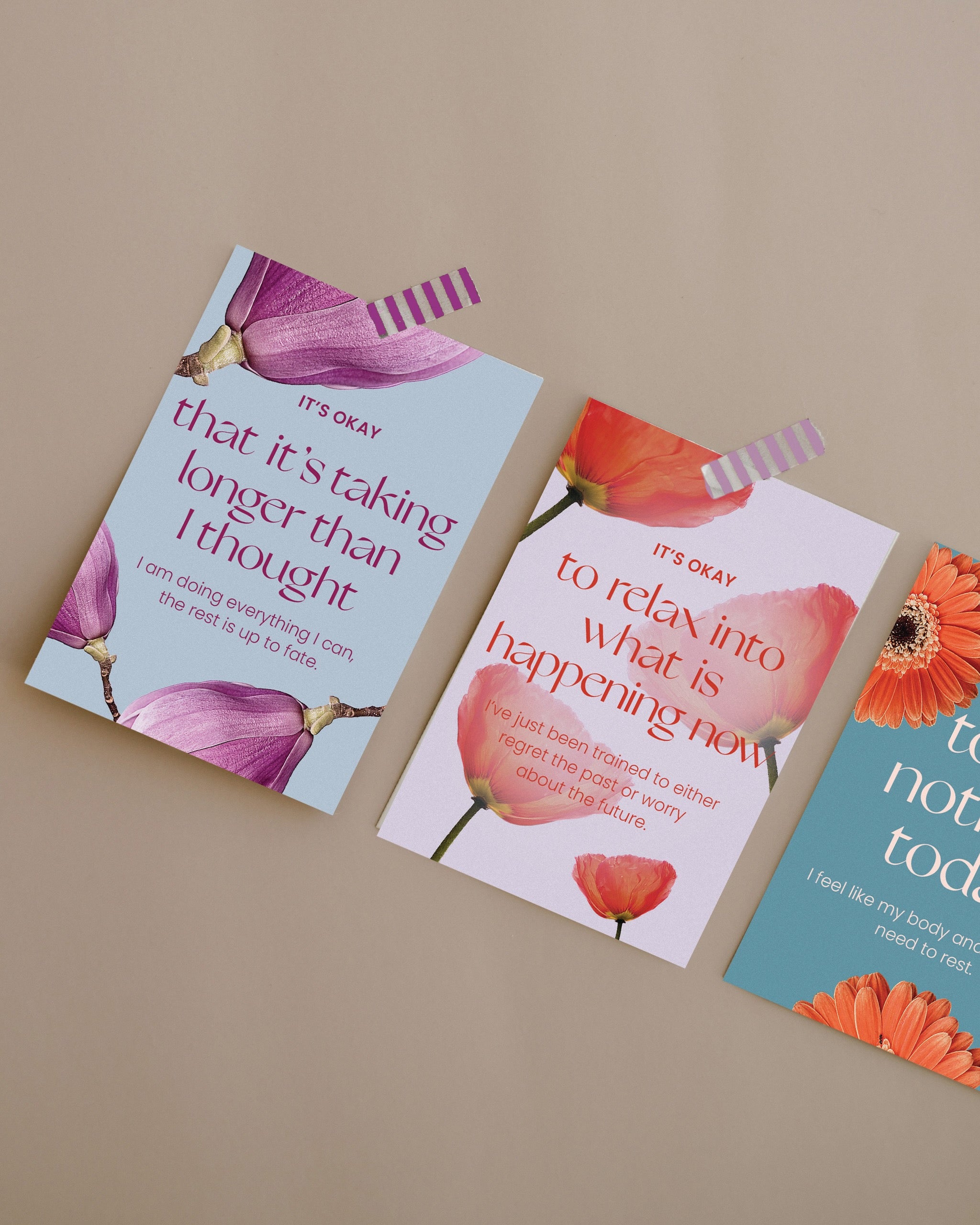 self care pocket hugs with sticky tape