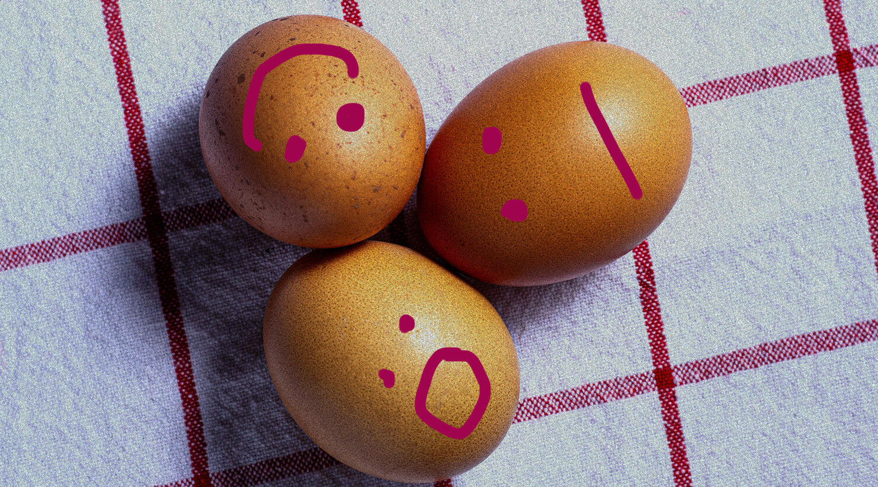 eggs with 3 drawn-on faces, how to overcome perfectionism