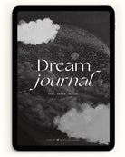 digital dream journal, feel, sense, intuit, shown on an ipad screen