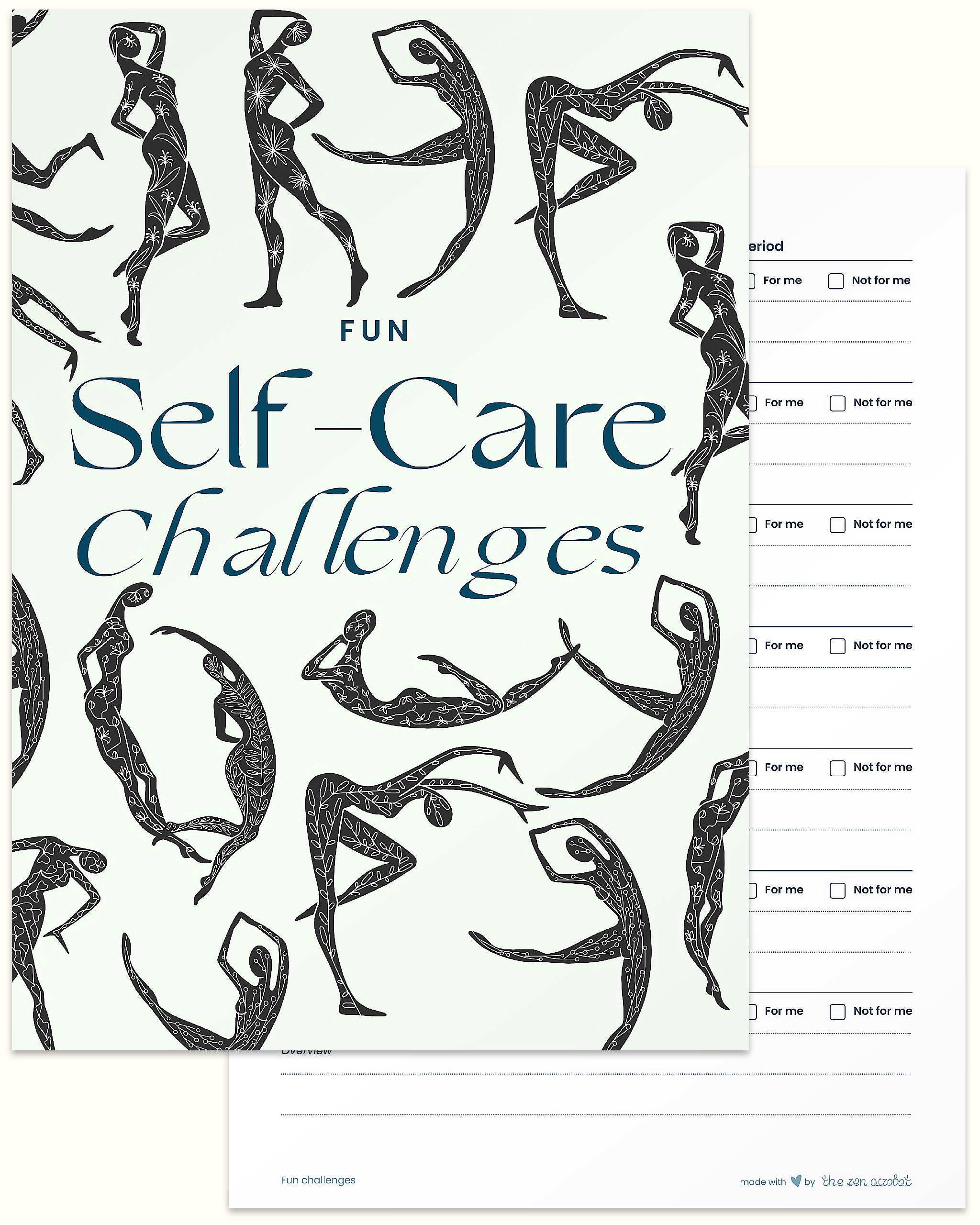 fun self care challenge worksheets