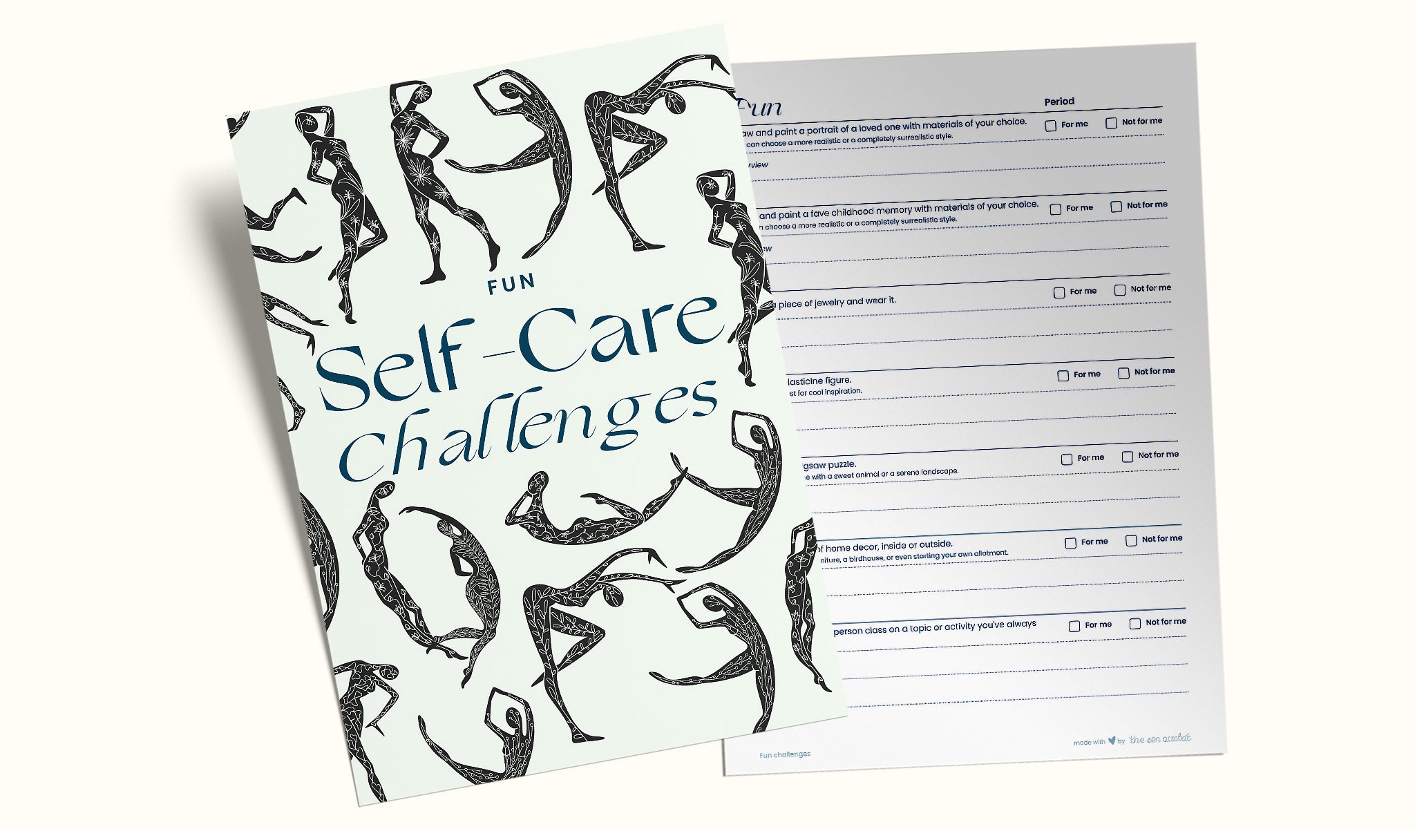 fun self care planner