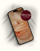 stress is normal iphone wallpaper design depicted