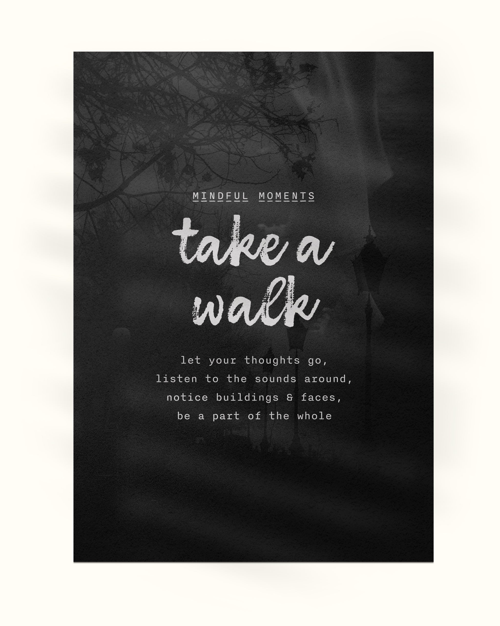 mindful walking poster