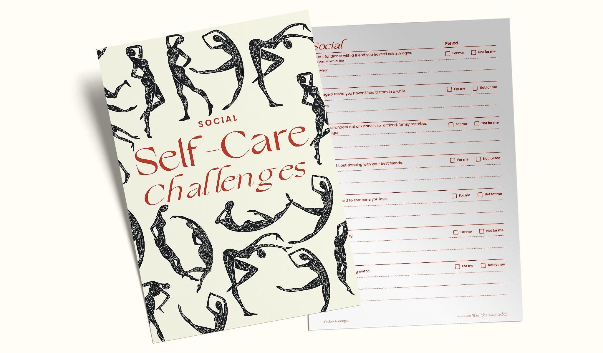 social self care planner