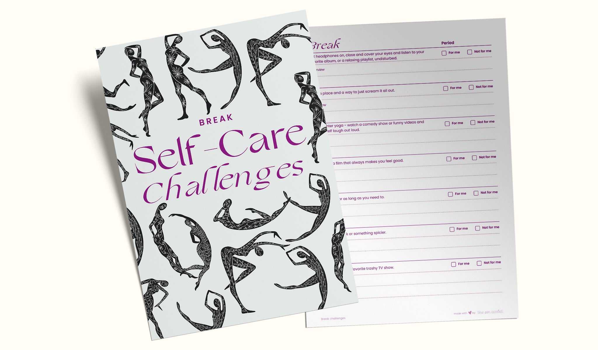 take a break self care planner