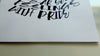 close up video of a self-acceptance poster featuring a woman with a dress made out of nouns that describe feelings, showing off the 200 GSM premium matte paper it's printed on